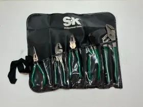 17834 Sk Nos S-k 5 Piece Plier Set #17834 Made In The Usa Pouch