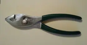 7206 Sk S-k - 6-1/2 Inch Long Slip Joint Pliers Soft Grip Green Handles -pre-owned