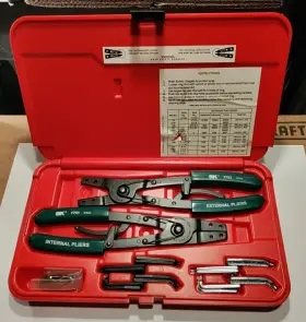 7751-7752 Sk 7751 Ln S-k Usa Snap Ring Plier Set Internal And External Handles Parts