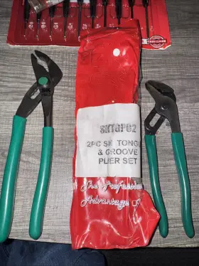 Sktgp02 Sk Rare S-k Tools 7507 Usa Nos 2pc Tongue Groove Plier Set France 7560