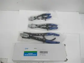 My-pl41-1 Smotive Pro 3 Pcs 8 Inch /10 /12 Ratcheting Hose Pinch Off Plier Set