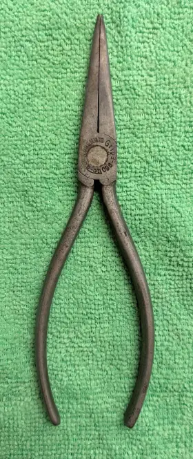 Snap-on 096e Tools Vacuum Grip Needle Nose Pliers No Usa Vintage Nice Works