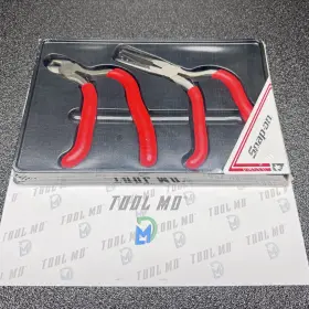 102shep Snap-on 196ep Tools Usa Rare 2pc Red 6 Inch Soft Pistol Grip Cutter And Plier Set