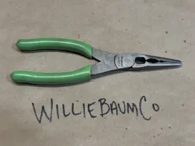 196ancfg Snap-on 196ancf Tools Usa 9 Inch Green Needle Nose Pliers With Cutter And Side Fastener