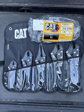 316-0707 Snap-on Cat Tools Caterpillar 5pc Locking Plier Set By Corp Spain