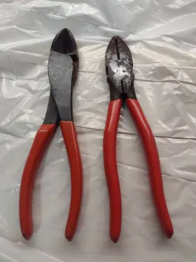 368c Snap-on Tools Diagonal Cutter And Lineman Pliers Lot Of 2 Vintage Usa 57r