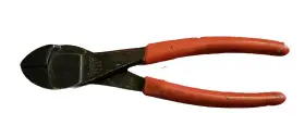 387cp Snap-on Free Shipping Tools Red Grip Handle 7 Inch Diagonal Wire Cutter