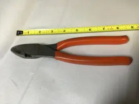 388acf Snap-on 388cf 388ac Tools 8 Inch High-leverage Orange Soft Grip Diagonal Cutter Usa