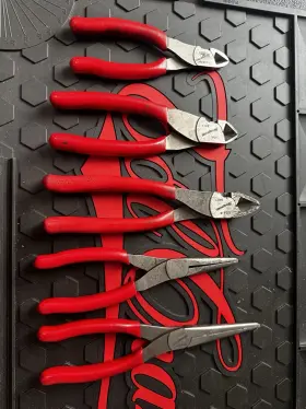 597cf Snap-on 388cf 5pc Pliers Red 86cf 87cf 96cf