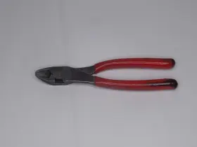 388cp Snap-on Tools Made In Usa High Leverage Diagonal Cutter Pliers Red Handles