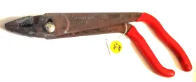 412ep Snap-on Vintage 10 Inch Long Off-set Pliers Usa