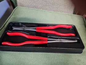 415cp-915cp Snap-on New Lot Of 2 Long Reach Pliers 915cp And 415cp