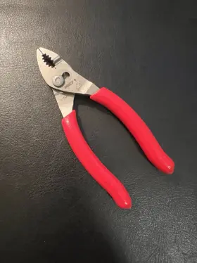 44acfr Snap-on 44acf 44bcf 44bcfr Tools Usa 4 Inch Soft Grip Mini Combo Slip Joint Pliers - Red