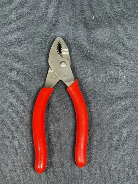44acf Snap-on 44bcf Tools Usa Red 4 Inch Soft Grip Mini Combo Slip Joint Pliers
