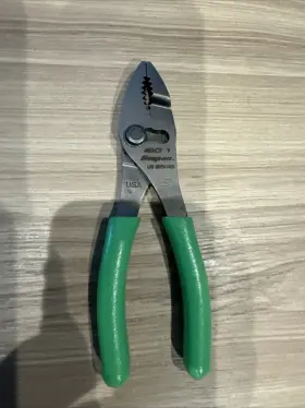 46acfg Snap-on 46acf Tools Green 6 Inch Soft Grip Combination Slip-joint Pliers