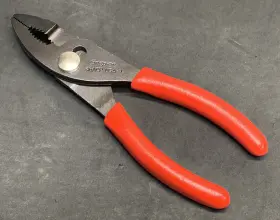 46acp-46acf Snap-on New Tools 6.5 Inch Red/black Talon Soft Grip Slip-joint Pliers 46acp