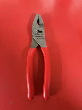 47acf-47acf Snap-on Tools New 47acf Red Soft Grip Combination Slip Joint Pliers Usa