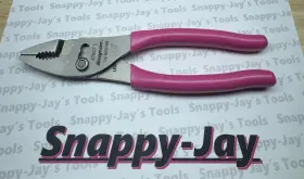 47acfep Snap-on 47acf Tools New Electric Pink 8 Inch Talon Soft Grip Combo Slip-joint Pliers