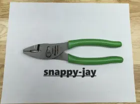 47acfg Snap-on 47acf Tools Usa New 8 Inch Green Talon Grip Combination Slip Joint Pliers