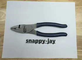 47acfmb Snap-on 47acf Tools New Power Blue 8 Inch Talon Soft Grip Combo Slip-joint Pliers