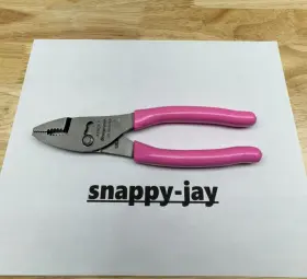 47acfp Snap-on 47acf Tools Usa New 8 Inch Pink Talon Grip Combination Slip Joint Pliers