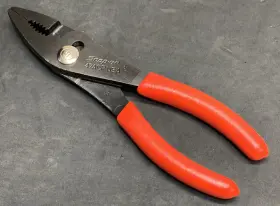 47acp-47acf Snap-on New Tools 7.5 Inch Red/black Talon Soft Grip Slip-joint Pliers 47acp