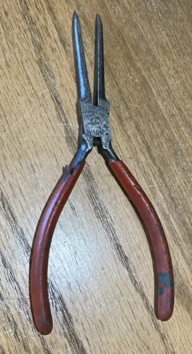 5702 Snap-on Tools 6.5 Inch 45 Degree Angle Bent Needle Nose Pliers