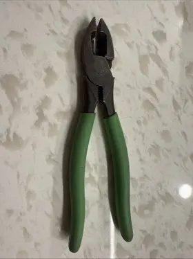 57cf-57cfg Snap-on Tools Usa New Green 7 Inch Soft Grip Hd Combination Linemans Pliers 57cfg