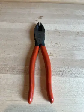 57cp Snap-on 5zcp Vintage Tools 57cp- 7 Inch Orange Linesman Lineman Pliers