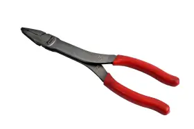 609cf Snap-on Tools 9 Inch Long Talon Grip Stork Duck Bill Pliers Red Soft Usa