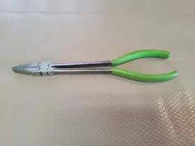 609-cp Snap-on 609cp 609cpg Tools Green Extended Reach Wide Duck Bill Long Needle Nose Pliers