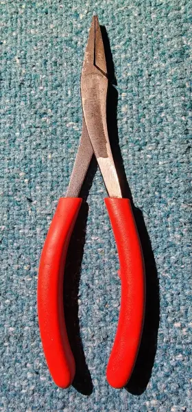 61acp Snap-on Vtg Duck Bill Duckbill Flat Nose Pliers Tools Made In The Usa