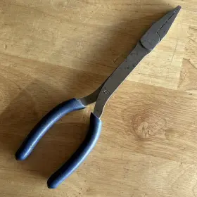 61cf-61cfb Snap-on 8 Inch Talon Grip Duck Bill Pliers Blue Soft 61cf Usa