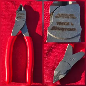 786-cf Snap-on 786cf New Tools Diagonal Flush Cutter 6 Inch Red Comfort Grip Usa