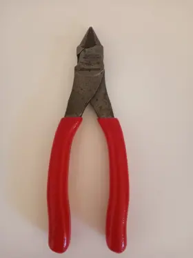 786cf Snap-on Tools Usa Red Soft Grip 6 Inch Diagonal Flush Cut Pliers Like New