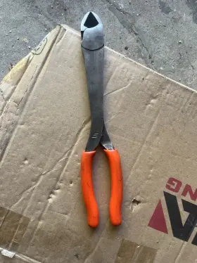 808cfo Snap-on 808cf Tools Usa New Orange Soft Grip 7 Inch Long Mini Diagonal Cutters