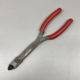808cf Snap-on Tools Red Soft Grip 7 Inch Long Mini Diagonal Cutter Pliers