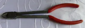 808cp Snap-on 7 Inch Vectoredge Long Mini Diagonal Cutter With Red Grips #808cp