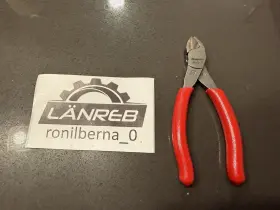 85acf-1 Snap-on New Tools 5 Inch Red Soft Grip Vectoredge Diagonal Cutter 85acf 1 Free Ship