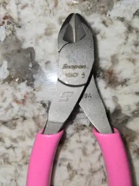 85acfp Snap-on 85acf Tools Usa New Hot Pink 5 Inch Talon Soft Grip Diagonal Cutter Pliers