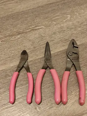 46acf Snap-on 85acf 95acf Tools Usa 3pc Pliers And Cutters Set Pink