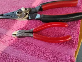 Pwcs9 Snap-on 85bpc -on Tools 3 Inch Diagonal Cutter And Crimping Wire Striper Pliers Usa