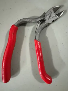 86ep Snap-on Tools Usa Red 6 Inch Soft Pistol Grip Diagonal Cutter