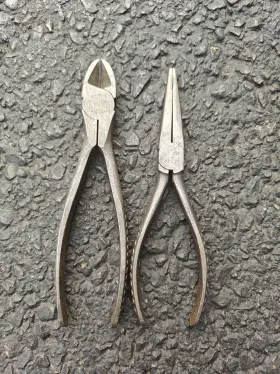 Snap-on 87a-96 Tools Usa Vintage Vacuum Grip Diagonal Cutters And Long Nose Pliers