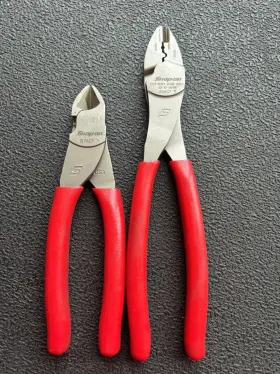 87acf-29acf Snap-on Tools Plier Set 2pc Red 87acf Dike 29acf Crimper 87acf-29acf Snap-on Tools Plier Set 2pc Red 87acf Dike 29acf Crimper