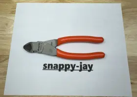 87acfo Snap-on 87acf Tools Usa New Orange Soft Grip 7 Inch Vector Edge Diagonal Cutter