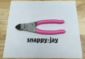 87acfp Snap-on 87acf Tools Usa New Pink Soft Grip 7 Inch Vector Edge Diagonal Cutter