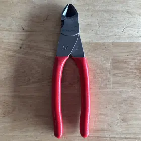 87acf-87bcf Snap-on Tools 7 Inch Diagonal Cutters Cutting Pliers Red Handle 87acf Usa Read