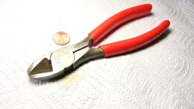 87bcp Snap-on 7-1/4 Inch Long Diagonal Cutter Pliers With Talon Grip Handles Usa