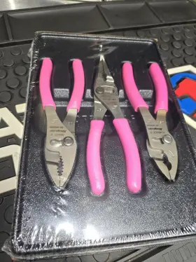 89999 Snap-on # New Plier Set Pink Talon Brand In The Box. Rare Usa